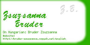 zsuzsanna bruder business card